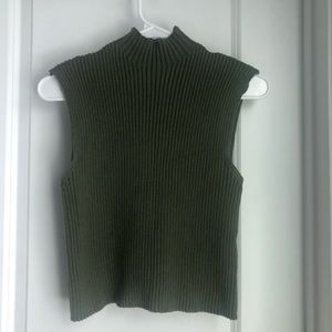 Zara Turtle neck, Sleeveless Sweater Top